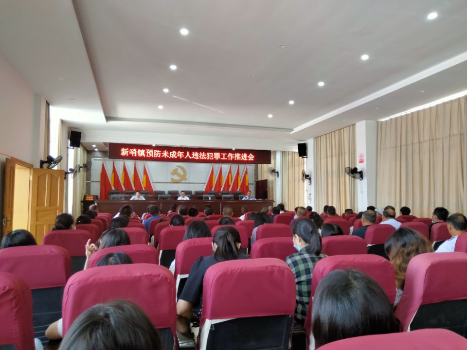 图为：弥勒市新哨镇召开预防未成年人违法犯罪工作推进会.jpg